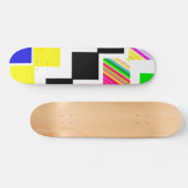 gekleurde trappen persoonlijk skateboard (Horizontaal)