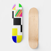 gekleurde trappen persoonlijk skateboard (Voorkant)