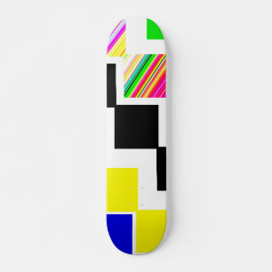 gekleurde trappen persoonlijk skateboard