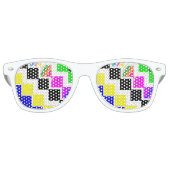 gekleurde trappen retro zonnebril (Voorkant)