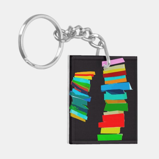 gekleurde trappen sleutelhanger (Voorkant Links)