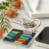 gekleurde trappen sleutelhanger (Voorkant Rechts)