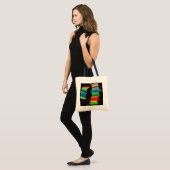 gekleurde trappen tote bag (Voorkant (model))