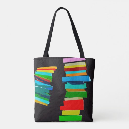 gekleurde trappen tote bag (Achterkant)