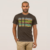 gekleurde typografie "Rio" T-shirt (Voorkant volledig)