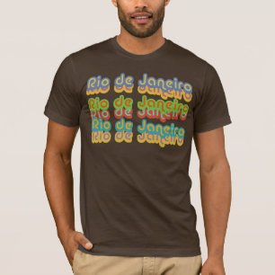 gekleurde typografie "Rio" T-shirt