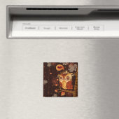 Gekleurde uil magneet (Insitu (Vaatwasser))