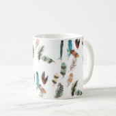 gekleurde veren koffiemok (Voorkant rechts)