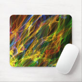 Gekleurde vlammen muismat (Met muis)