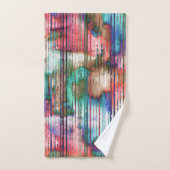 gekleurde vlekken met gedraaide strepen, virtuele bad handdoek (Handdoek)