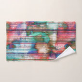 gekleurde vlekken met gedraaide strepen, virtuele bad handdoek (Handdoek)