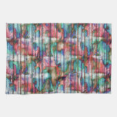 gekleurde vlekken met gedraaide strepen, virtuele theedoek (Horizontaal)