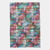 gekleurde vlekken met gedraaide strepen, virtuele theedoek (Verticaal)