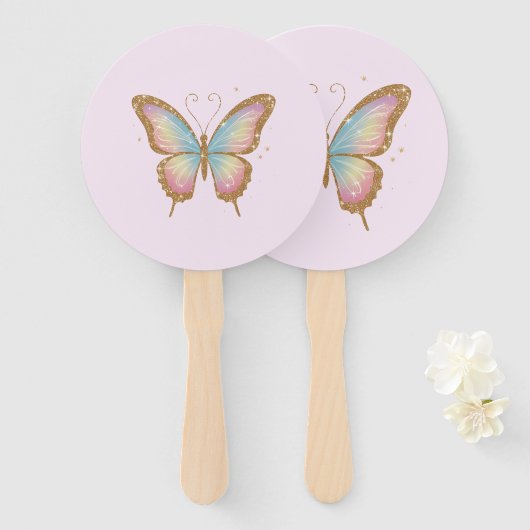 GEKLEURDE VLEUGELS HANDWAAIER (Voorkant en achterkant)