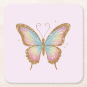 GEKLEURDE VLEUGELS KARTONNEN ONDERZETTERS (Voorkant)