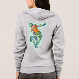 gekleurde vliegskater hoodie