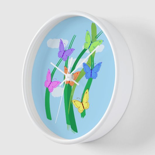 gekleurde vlinders en Sky (Hoek)