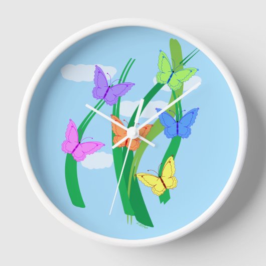 gekleurde vlinders en Sky (Voorkant)