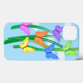gekleurde vlinders en Sky Case-Mate iPhone Case (Achterkant (horizontaal))