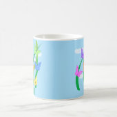 gekleurde vlinders en Sky Koffiemok (Center)