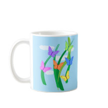 gekleurde vlinders en Sky