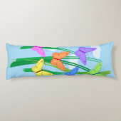 gekleurde vlinders en Sky Lichaamskussen (Achterkant)