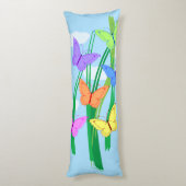 gekleurde vlinders en Sky Lichaamskussen (Achterkant (Verticaal))