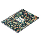 gekleurde vlinders, paddenstoelen en bladeren notitieboek (Linkerzijde)