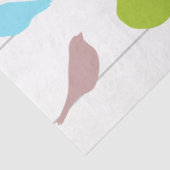 gekleurde vogelsilhouettes tissuepapier (Detail)