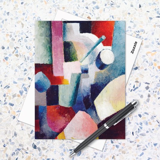 Gekleurde vormen 1914 August Macke Briefkaart