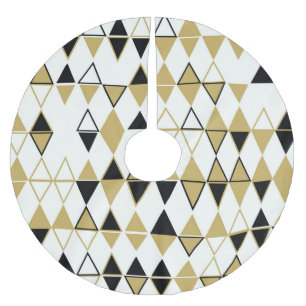Gekleurde vormen, geometrisch abstract patroon kerstboom rok