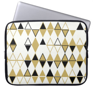 Gekleurde vormen, geometrisch abstract patroon laptop sleeve