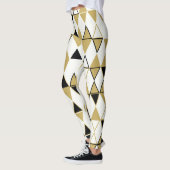 Gekleurde vormen, geometrisch abstract patroon leggings (Links)