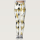 Gekleurde vormen, geometrisch abstract patroon leggings (Voorkant)