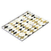 Gekleurde vormen, geometrisch abstract patroon notitieboek (Linkerzijde)