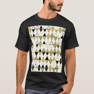 Gekleurde vormen, geometrisch abstract patroon t-shirt