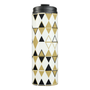 Gekleurde vormen, geometrisch abstract patroon thermosbeker