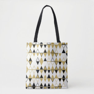 Gekleurde vormen, geometrisch abstract patroon tote bag