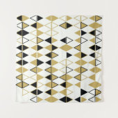 Gekleurde vormen, geometrisch abstract patroon wandkleed (Voorkant (horizontaal))