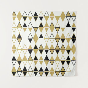 Gekleurde vormen, geometrisch abstract patroon wandkleed