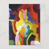 Gekleurde vormen III August Macke Abstract Briefkaart (Voorkant)