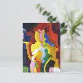 Gekleurde vormen III August Macke Abstract Briefkaart (Staand voorkant)