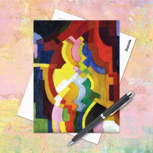 Gekleurde vormen III August Macke Abstract Briefkaart