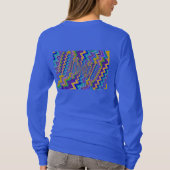 gekleurde vortex op T-shirt (Achterkant)