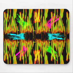 gekleurde vuurmousepad muismat