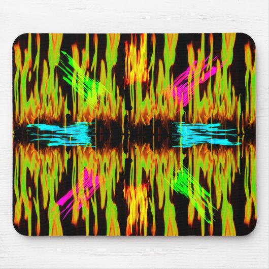 gekleurde vuurmousepad muismat (Voorkant)