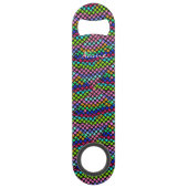 gekleurde wandelpunten Thunder_Cove strepen Speed Flessenopener (Voorkant)