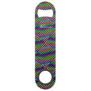 gekleurde wandelpunten Thunder_Cove strepen Speed Flessenopener