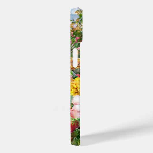 gekleurde Waterverf Bloemen Case-Mate iPhone Case (Achterkant / Rechts)