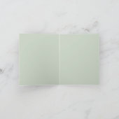  gekleurde Waterverf Bunny en Groene bladeren Bedankkaart (Binnen)